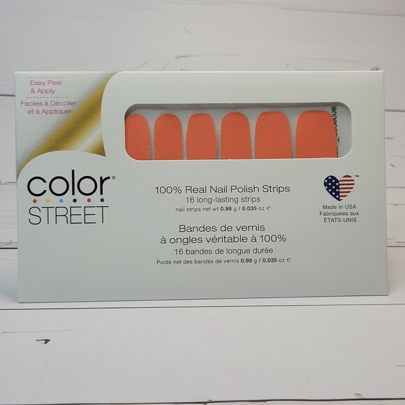 Color Street Lean Mean Tangerine nail polish strips NWT - Picture 1 of 4
